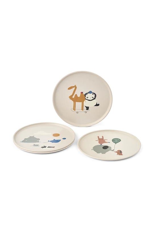 Набір тарілок Liewood Remco Plate 4-Pack 4-pack 4 шт бежевий LW20699.9BYA