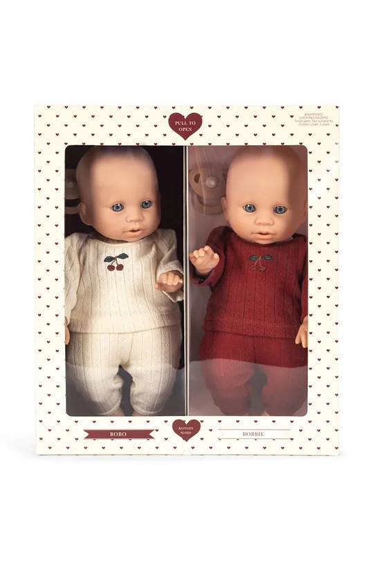 Konges Sløjd lalka dziecięca BOBO AND BOBBIE BABY DOLLS 2-pack multicolor KS104235.9BYA