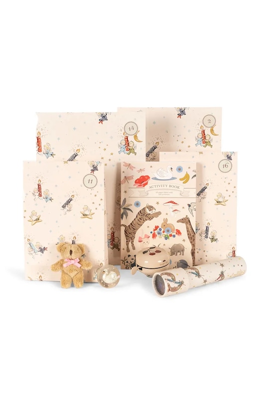 Konges Sløjd kalendarz adwentowy dla dzieci CHRISTMAS CALENDAR WITH 24 GIFTS beżowy KS104251.9BYA