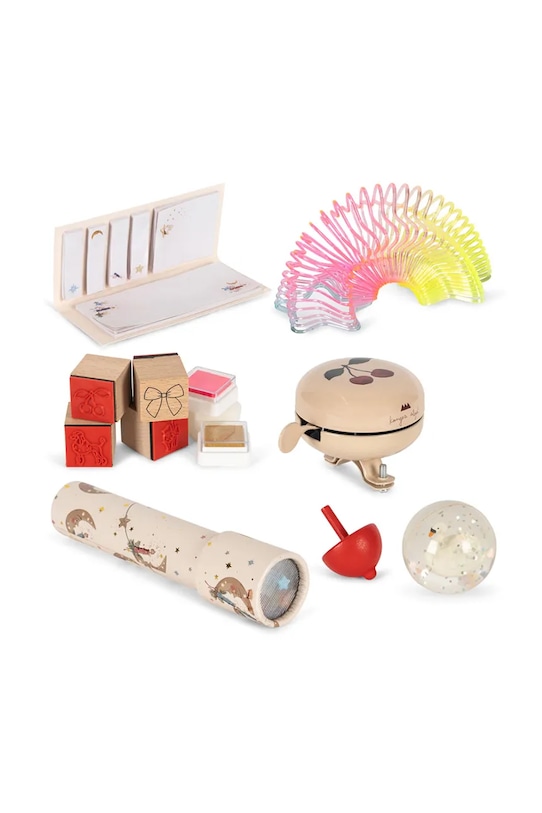 Chłopiec Konges Sløjd kalendarz adwentowy dla dzieci CHRISTMAS CALENDAR WITH 24 GIFTS KS104251.9BYA beżowy