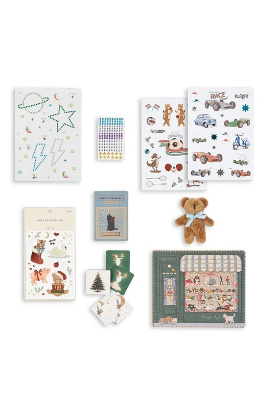 Chłopiec Konges Sløjd kalendarz adwentowy dla dzieci CHRISTMAS CALENDAR WITH 24 GIFTS KS104251.9BYA granatowy