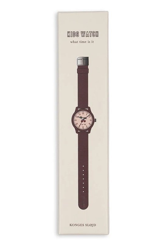 Chłopiec Konges Sløjd zegarek dziecięcy KIDS WATCH KS104329.9BYA bordowy