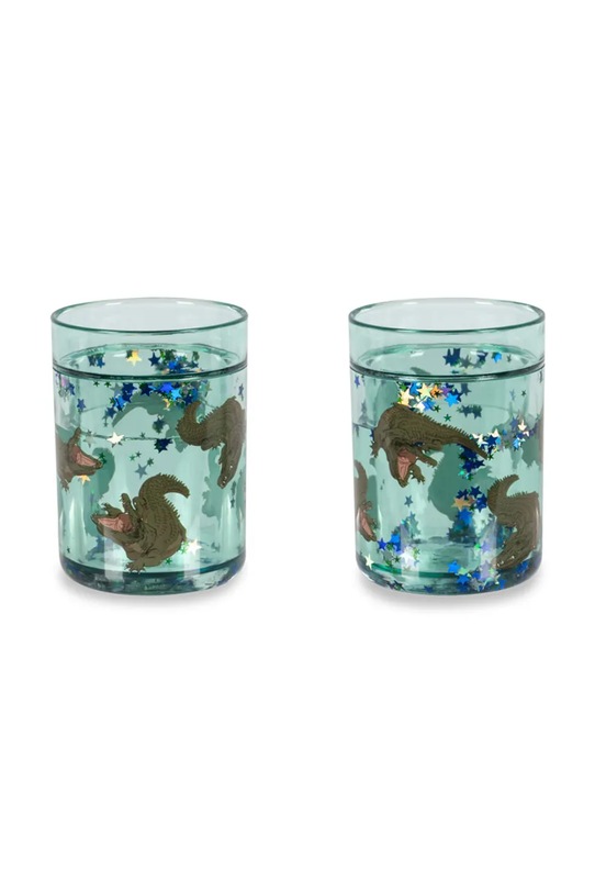 Konges Sløjd zestaw kubków 2 PACK GLITTER CUPS 2-pack niebieski KS104169.9BYA