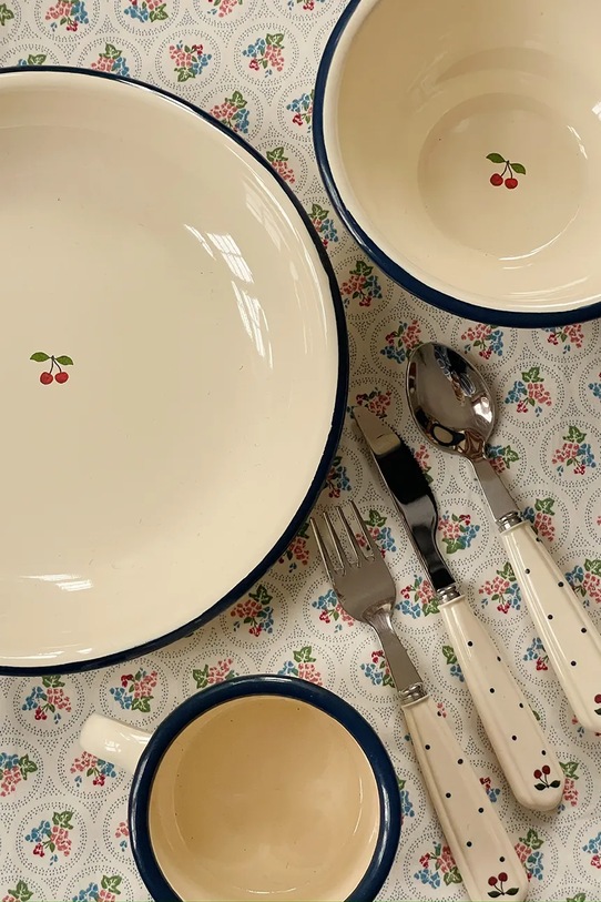 Chłopiec Konges Sløjd zestaw sztućców dla dzieci CUTLERY SET KS104405.9BYA beżowy