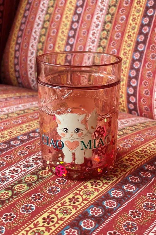 Konges Sløjd zestaw kubków 2 PACK GLITTER CUPS 2-pack różowy KS105181.9BYA