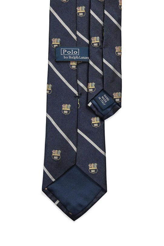 Μεταξωτή γραβάτα Polo Ralph Lauren 712971842 σκούρο μπλε AW25