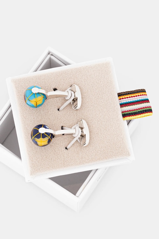 Accesorii Paul Smith butoni M1A.CUFF.MGSPIN albastru