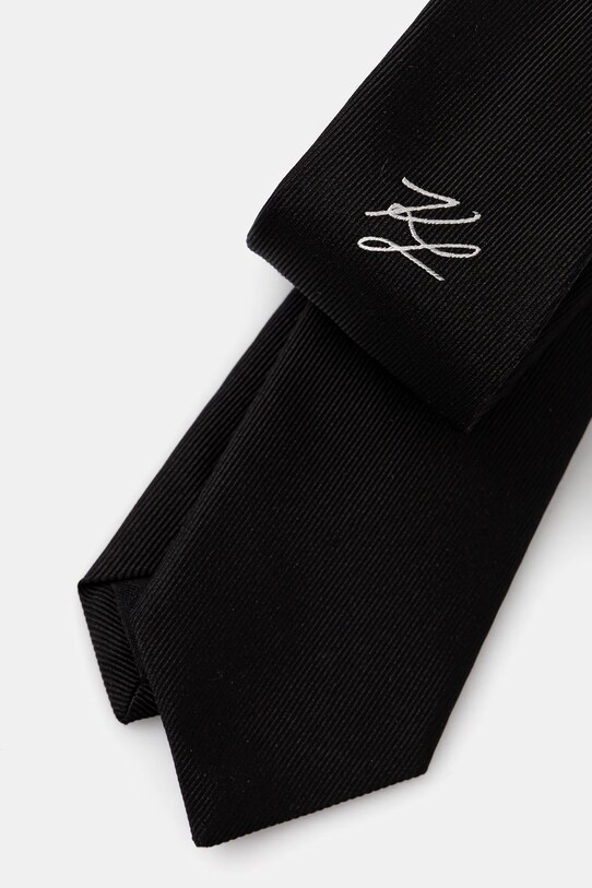 Шовковий галстук Karl Lagerfeld 553153.805100 чорний AW25