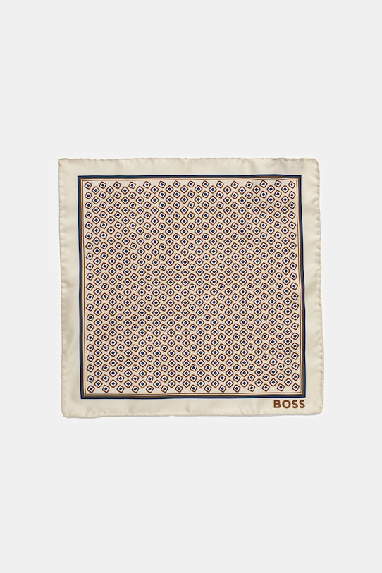 Γραβάτα και τετράγωνο μαντήλι τσέπης BOSS 2-pack 50546240 καφέ AW25