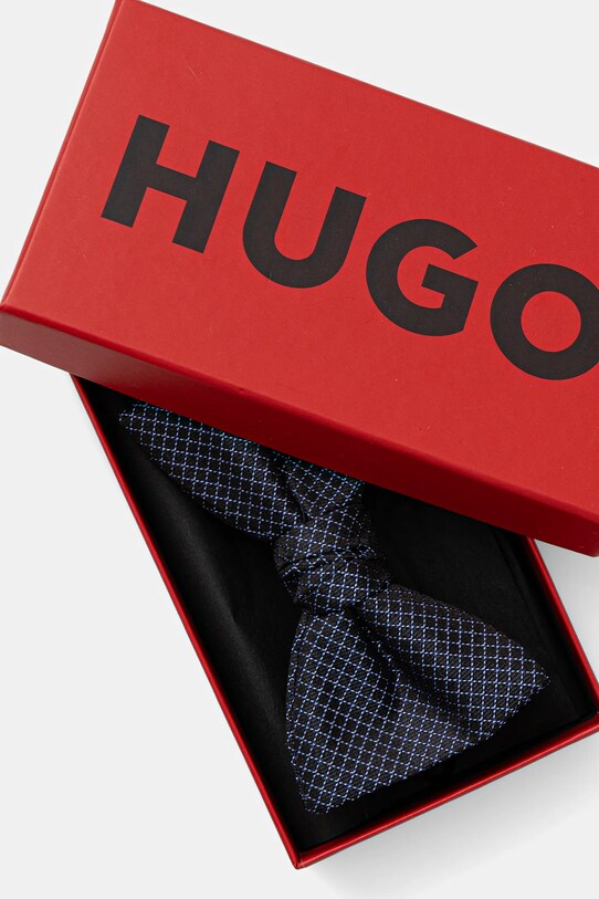 Akcesoria HUGO mucha jedwabna 50545445 granatowy