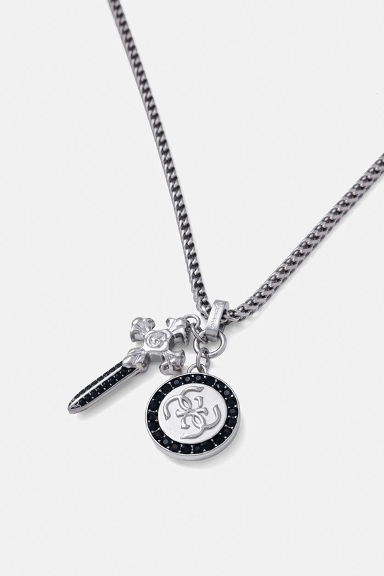 Guess naszyjnik REBEL KNIGHT JUMN05.075JW srebrny AW25