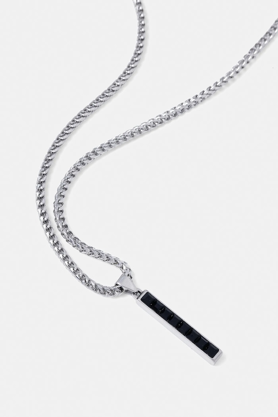 Guess naszyjnik ECLIPSE NOIR JUMN05.098JW srebrny AW25
