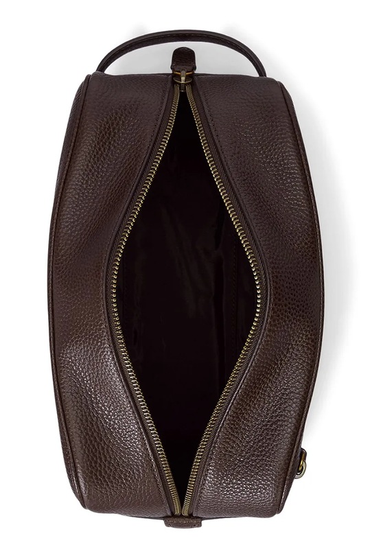 Polo Ralph Lauren kosmetyczka skórzana brązowy 405966737