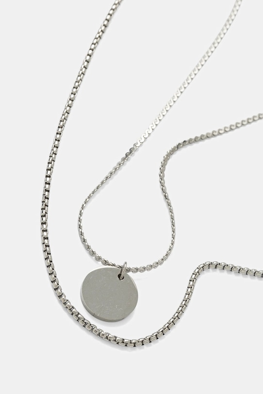 Akcesoria Aldo naszyjnik 2-pack DUOLINK.040 srebrny