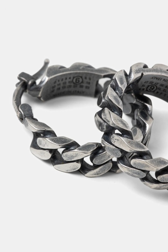 MM6 Maison Margiela earrings SM7VG0100.SV0235.954 silver AW25