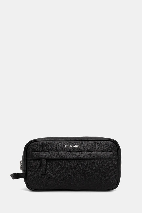 Δερμάτινη τσάντα καλλυντικών Trussardi μαύρο I045E000078N