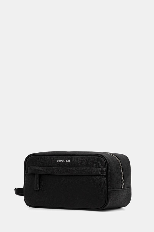 Δερμάτινη τσάντα καλλυντικών Trussardi I045E000078N μαύρο AW25