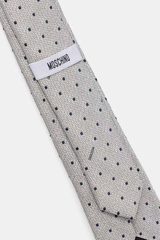 Moschino krawat jedwabny M5513.55058 szary AW25