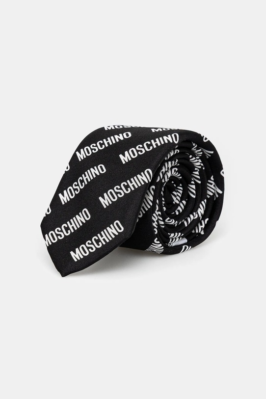 Moschino cravată de mătase negru M5863.55009