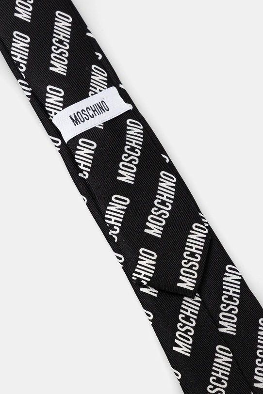 Moschino cravată de mătase M5863.55009 negru AW25