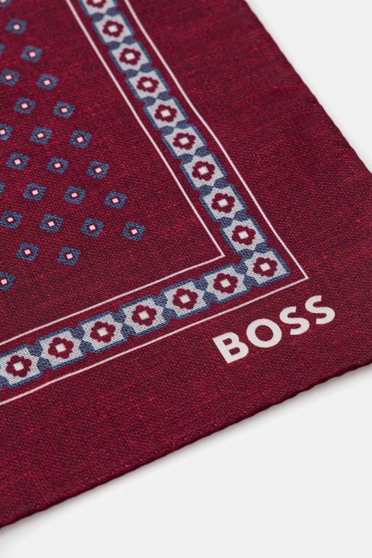 Žepni robček BOSS 50551097 bordo AW25