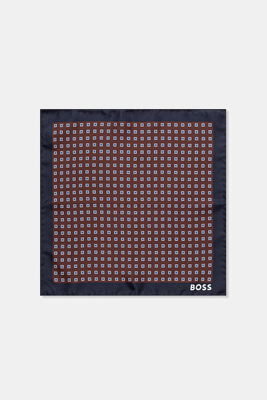 BOSS batistă de buzunar de mătase bleumarin 50551499