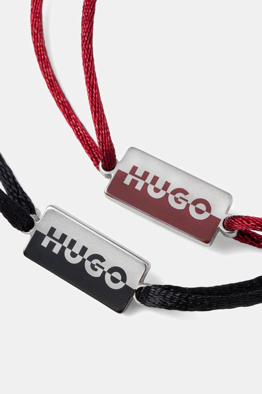 HUGO bransoletka 2-pack 50549076 czerwony AW25