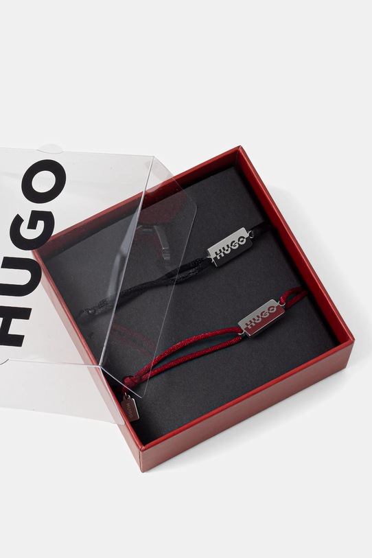 Akcesoria HUGO bransoletka 2-pack 50549076 czerwony
