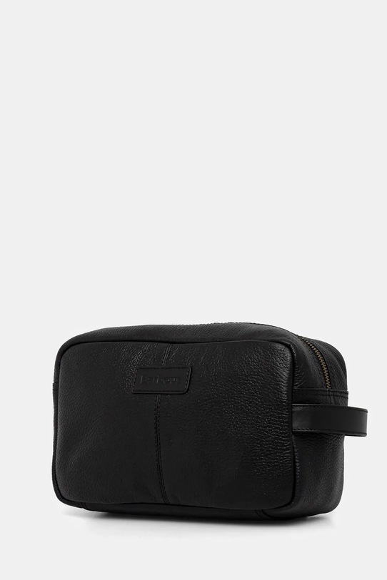 Barbour kosmetyczka skórzana MAC0422 czarny AW25