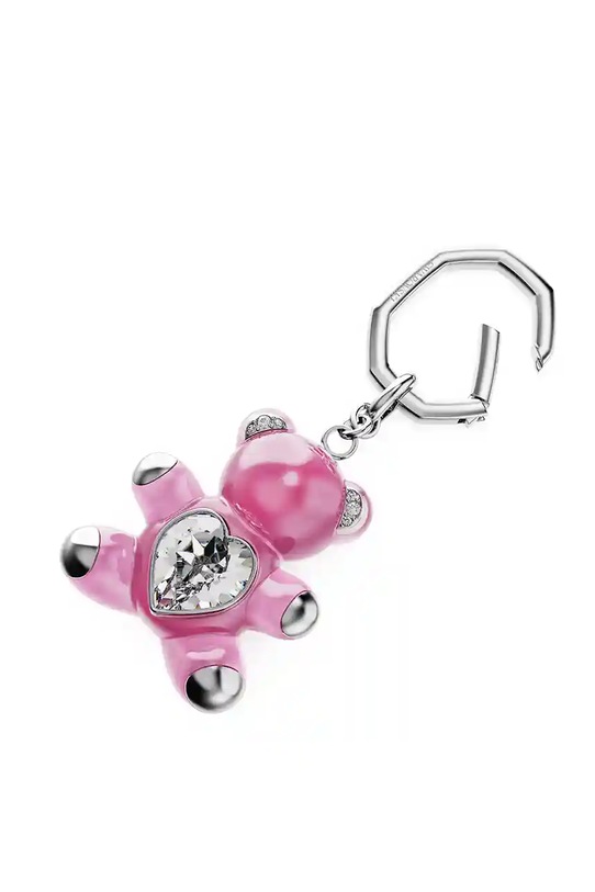 Kľúčenka Swarovski TEDDY ružová 5735365