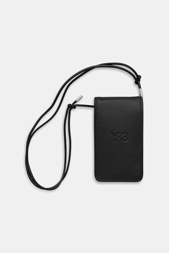 Y-3 pokrowiec na telefon skórzany Phone Case na telefon czarny KA4321
