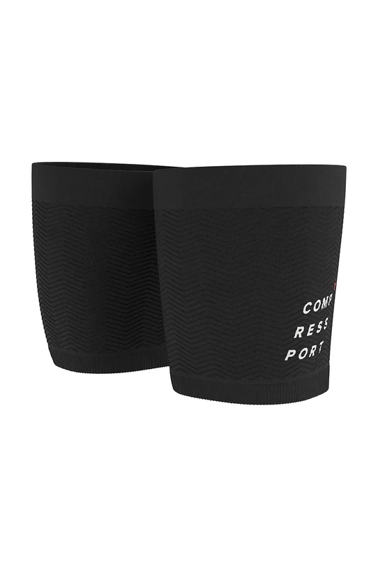 Compressport opaski kompresyjne na uda Under Control trening czarny SU00026B