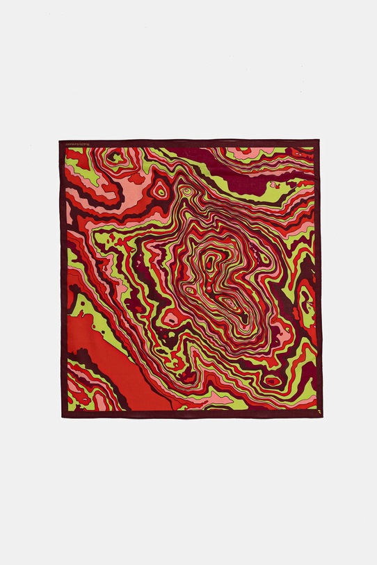 Peak Performance pamut sál mintás piros G79389