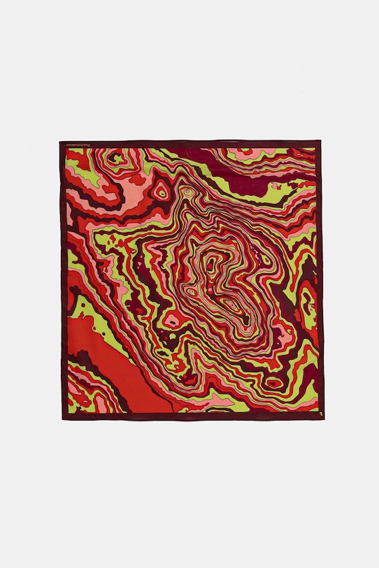 Peak Performance pamut sál mintás piros G79389