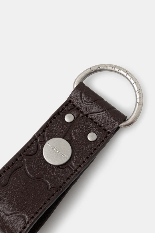 Кожен ключодържател Carhartt WIP Camo Duck Keyholder I035401.3BXXX кафяв AW25