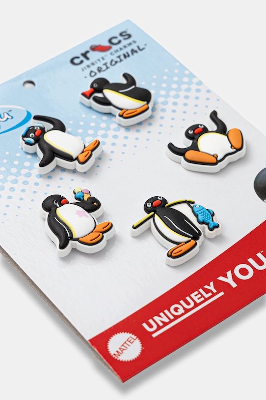 Crocs przypinki do obuwia Pingu 5-pack 10015744 czarny AW25