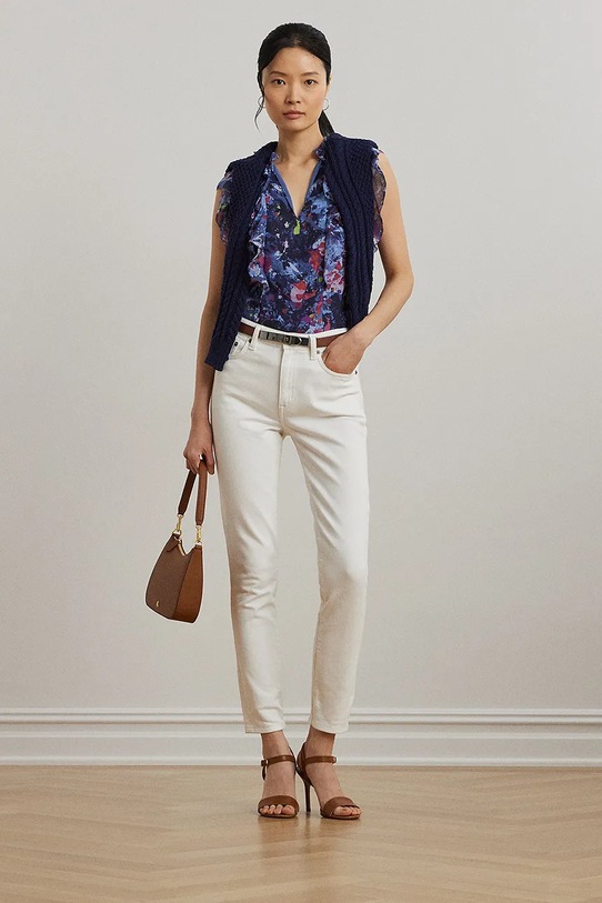 Oblečení Halenka Lauren Ralph Lauren 200970718 modrá