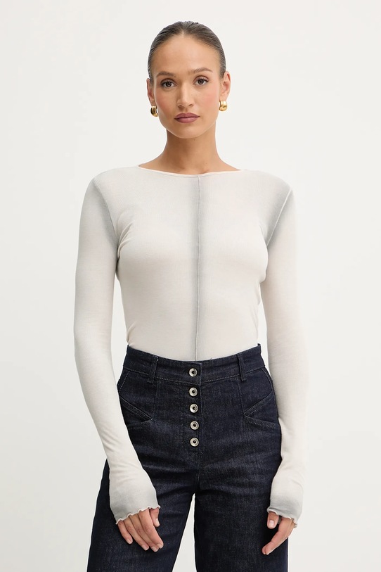Patrizia Pepe longsleeve regular beżowy 8M1722.J327