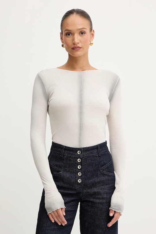 Patrizia Pepe longsleeve regular beżowy 8M1722.J327