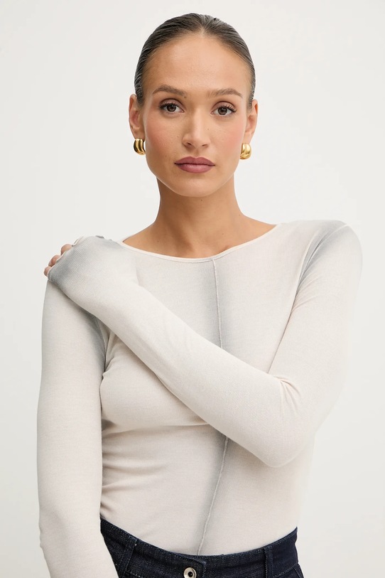 Patrizia Pepe longsleeve beżowy 8M1722.J327