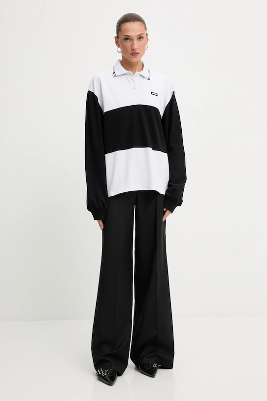 Tričko s dlouhým rukávem Rotate 114308400 bílá AW25