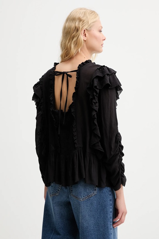 Îmbrăcăminte MUNTHE bluză CRISP 252100225231 negru