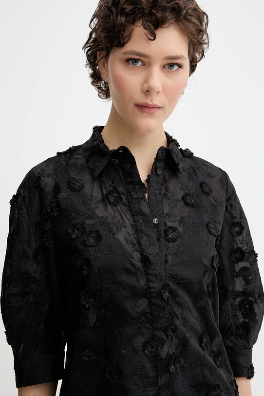 MUNTHE koszula PUST 252101725225 czarny