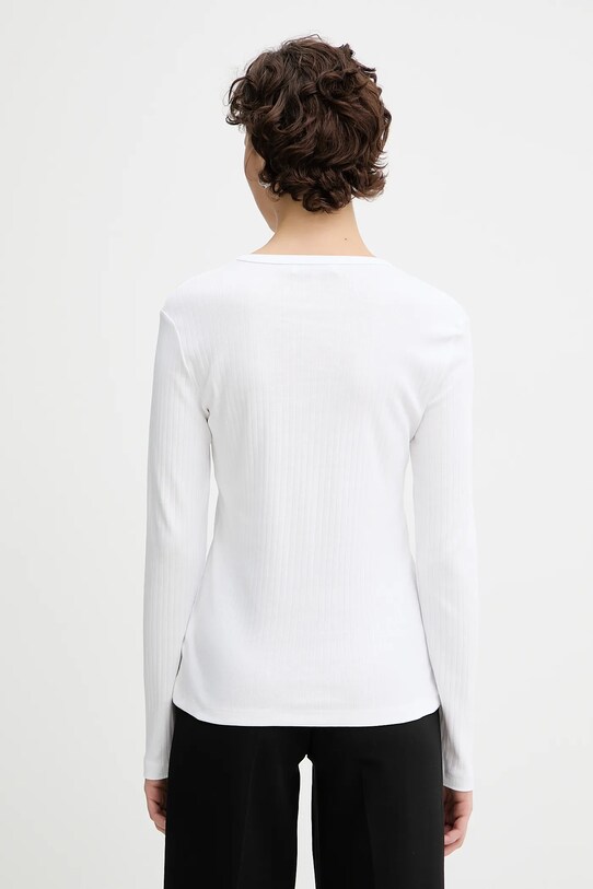 MUNTHE longsleeve bawełniany POTE 252110225264 biały AW25