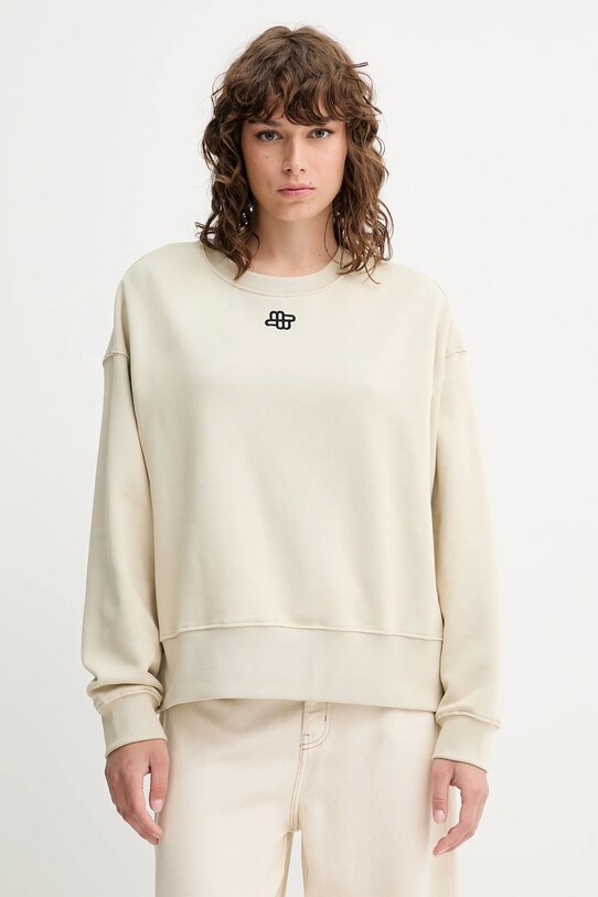 MUNTHE hanorac de bumbac PERNE uni bej 252111425263