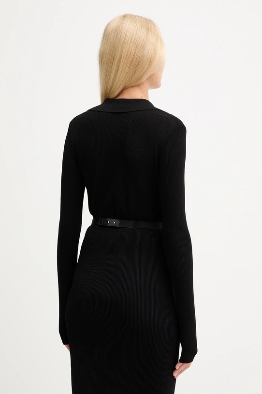 Odzież Elisabetta Franchi body z domieszką jedwabiu BK75B56E2 czarny