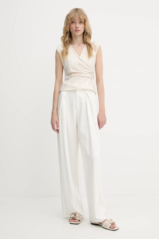 Μπλουζάκι Morgan DEUX μπεζ SS25