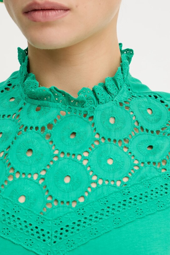 Morgan bluză din bumbac DULIE verde