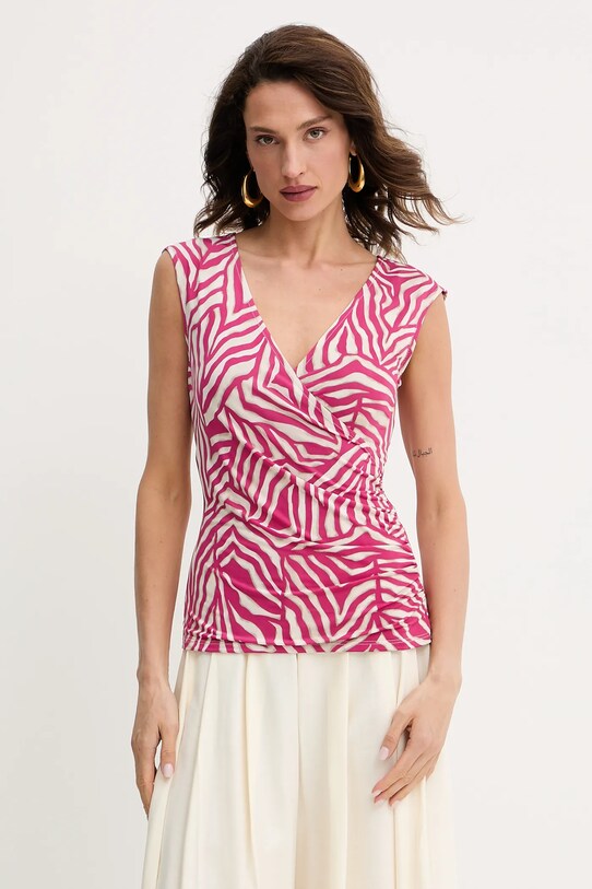 Morgan bluzka wzorzyste różowy DNEIRO