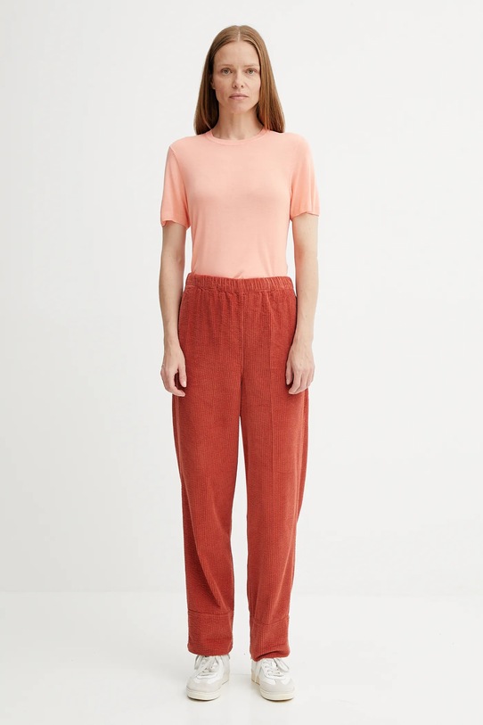 Calvin Klein t-shirt LV044A307G pomarańczowy AW25